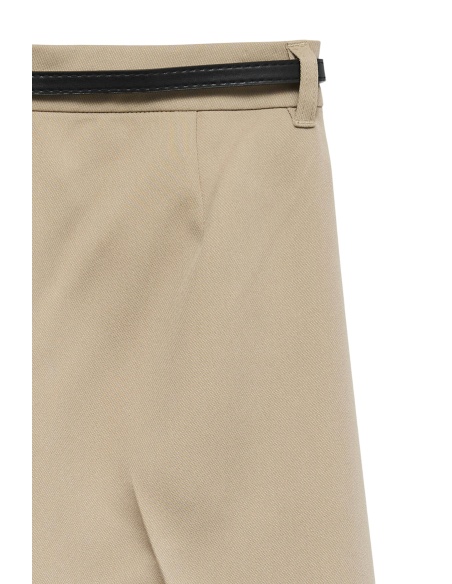 Pantalon Barrel Silver Mink VMELMA Longueur 32