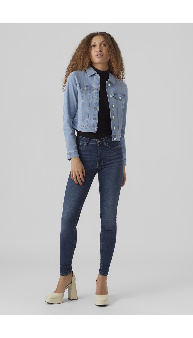 Chaqueta vaquera celeste VMLUNA Vero Moda - 1 | MUJER