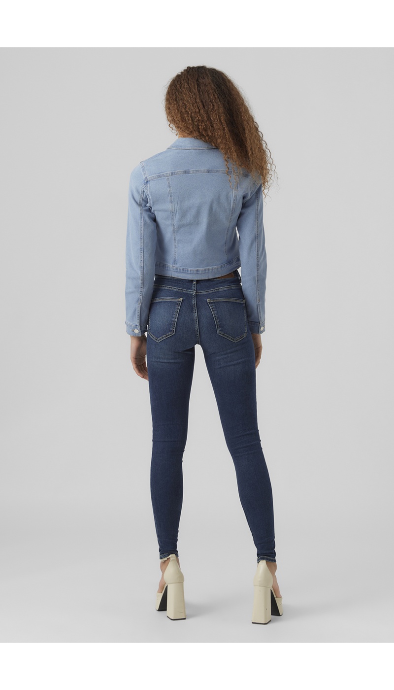 Chaqueta vaquera celeste VMLUNA Vero Moda - 2 | MUJER