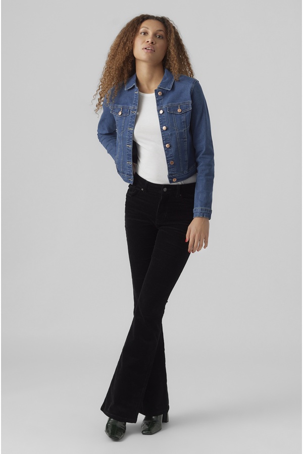 Mittelblaue Denim-VMLUNA-Vero-Moda-Jacke – 1 | FRAUEN