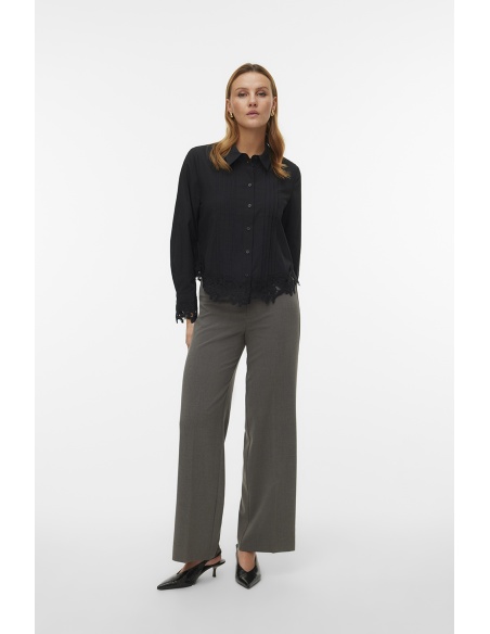 Pantalon Medium Grey Melange VMTEXAS Longueur 32