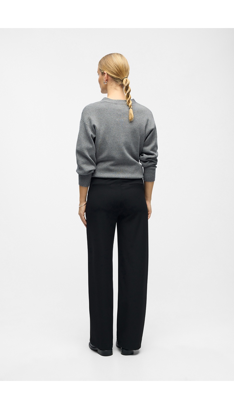 OBJLISA OBJECT Pantalón ancho negro - 2 | ABAJO