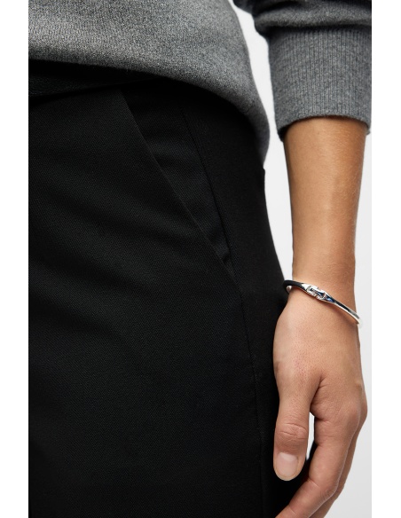 OBJLISA OBJECT Black Wide Pants - 5 | DOWN