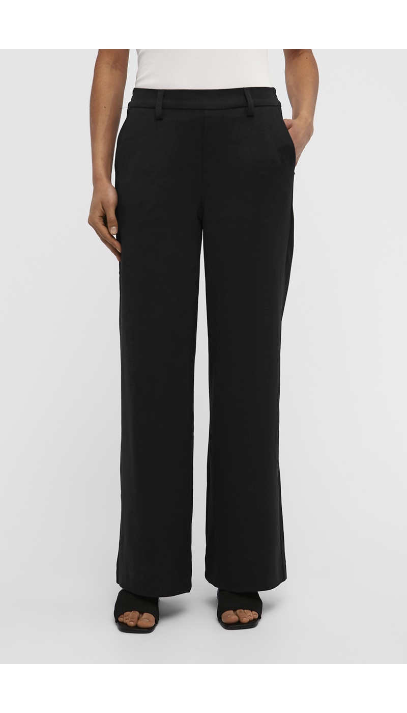 OBJLISA OBJECT Schwarze weite Hose - 4 | RUNTER