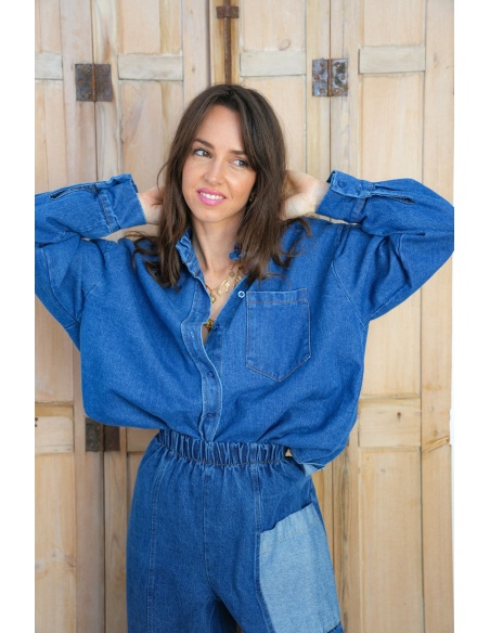 Chemisier Denim Brut LINDA
