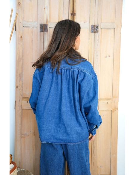 Chemisier Denim Brut LINDA