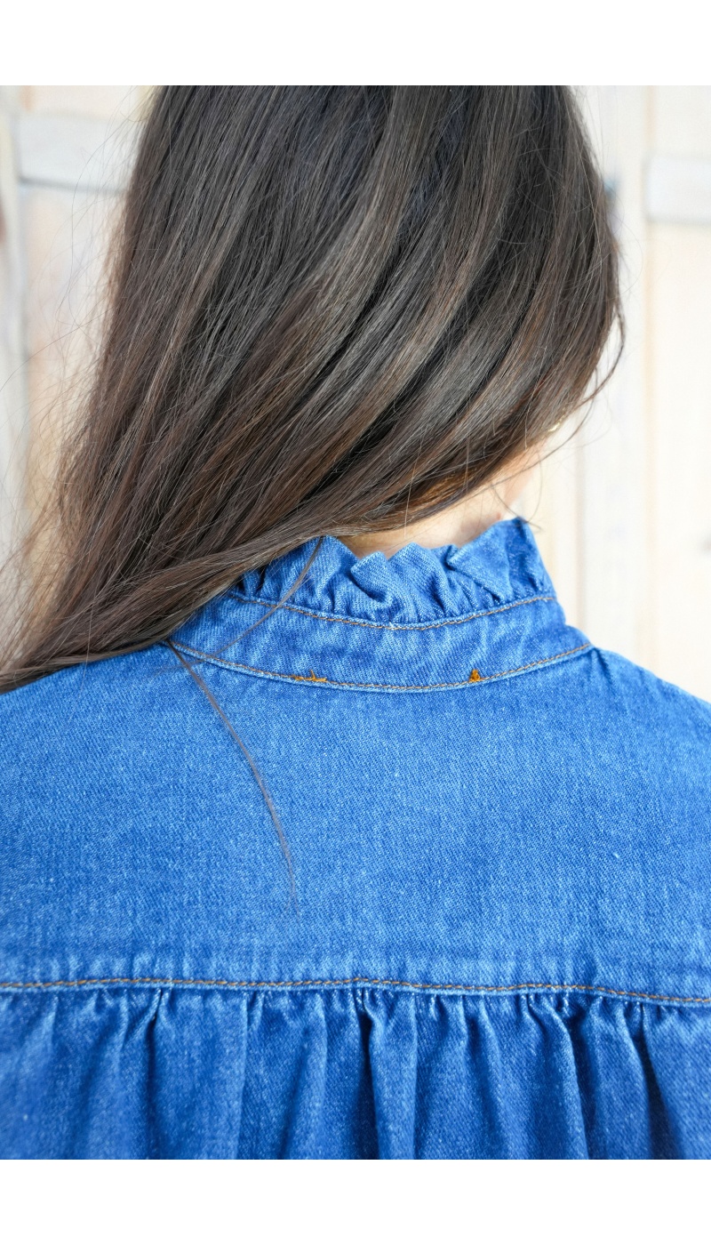 Chemisier Denim Brut LINDA