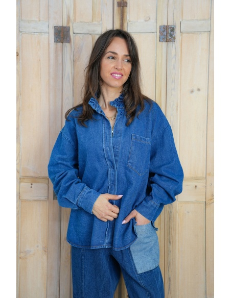 Chemisier Denim Brut LINDA
