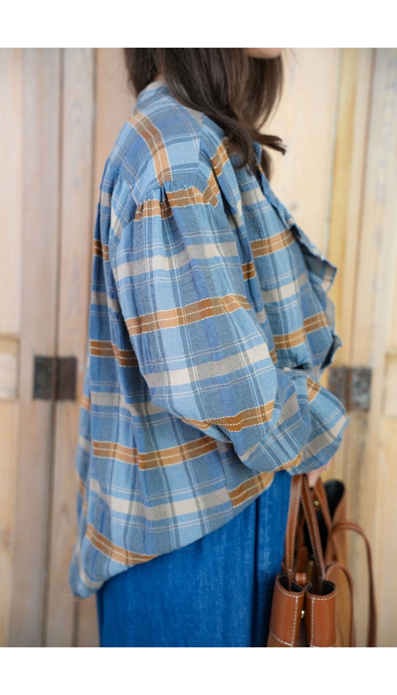 Chemisier Carreaux Ciel Johanna NESTA