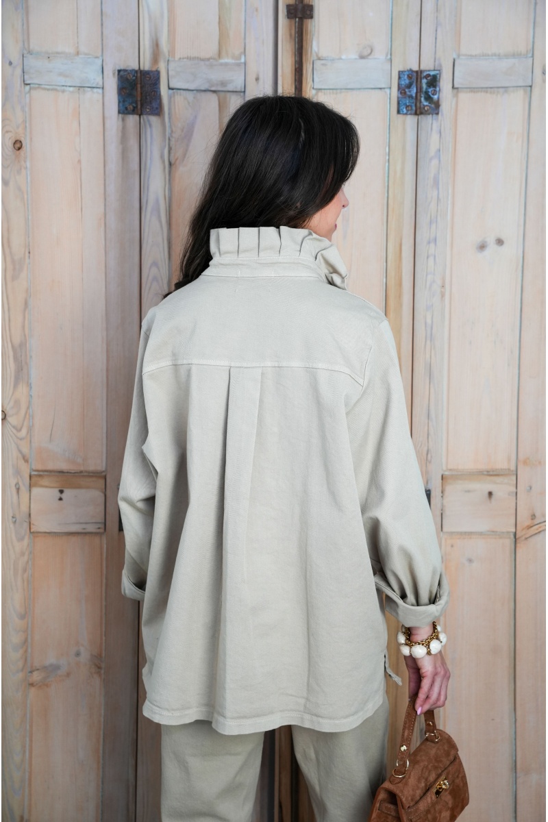 Chemisier Jean Beige LILY 2
