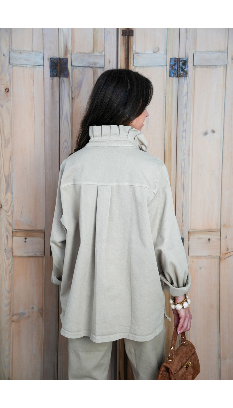 Chemisier Jean Beige LILY