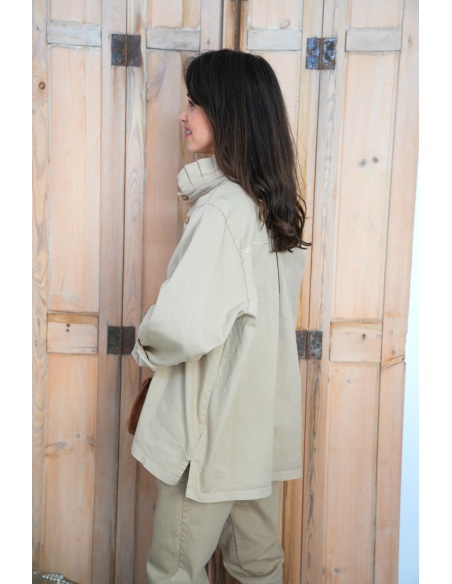 Chemisier Jean Beige LILY