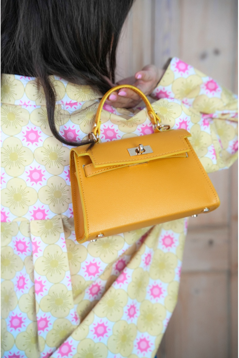 Sac Cuir Jaune GABIN