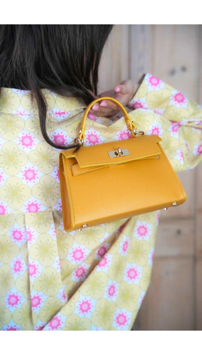 Sac Cuir Jaune GABIN