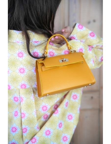 Sac Cuir Jaune GABIN