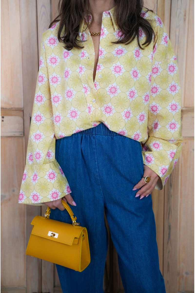 Chemisier Fleurs Jaunes Johanna ALMA 2