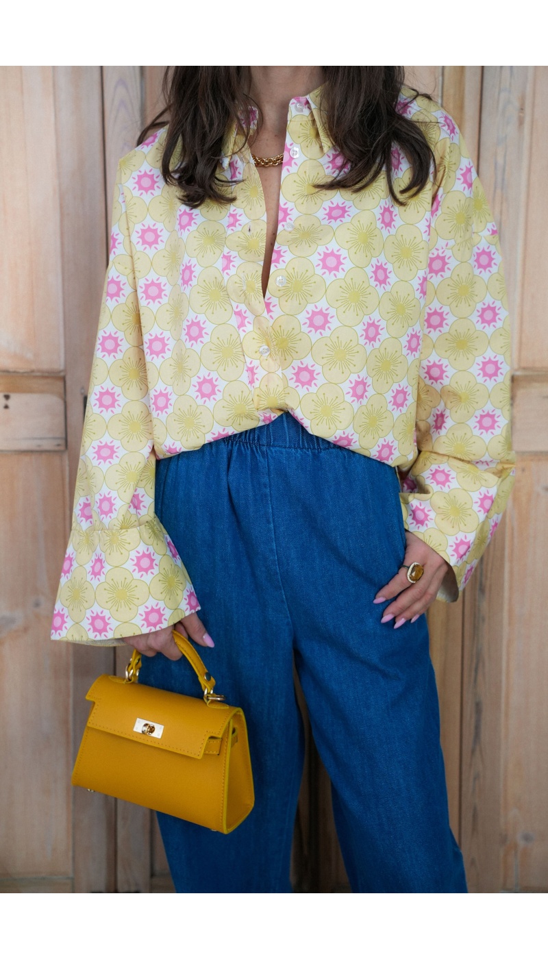 Chemisier Fleurs Jaunes Johanna ALMA
