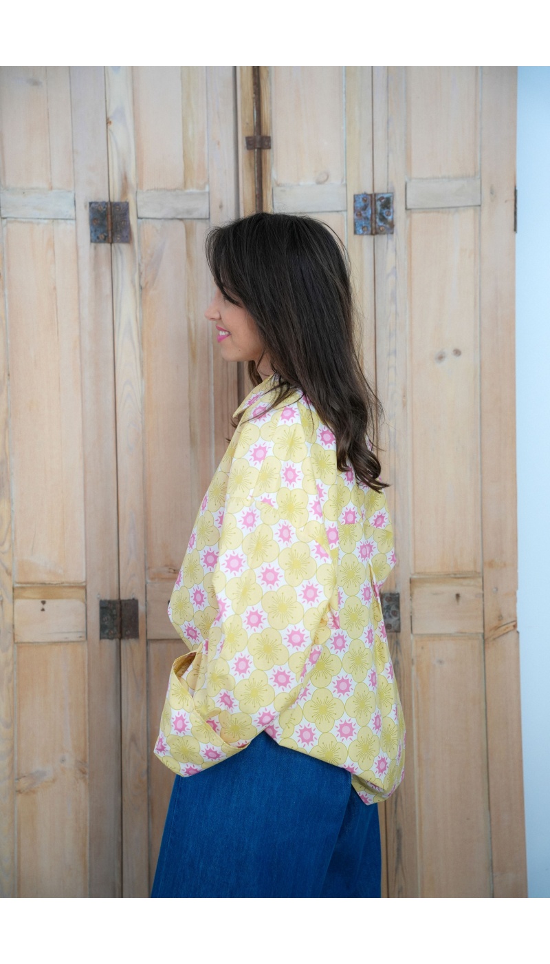 Chemisier Fleurs Jaunes Johanna ALMA