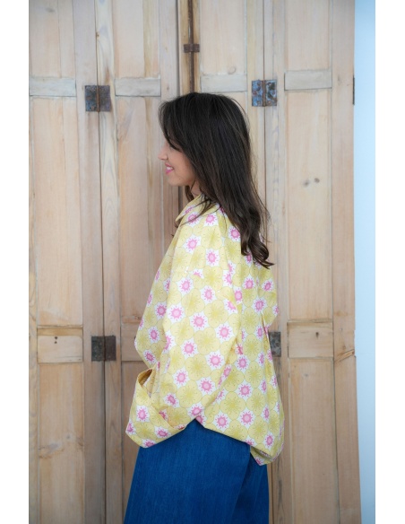 Chemisier Fleurs Jaunes Johanna ALMA