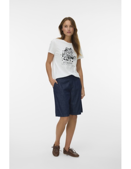 Bermuda Dark Blue Denim VMGABRILLA