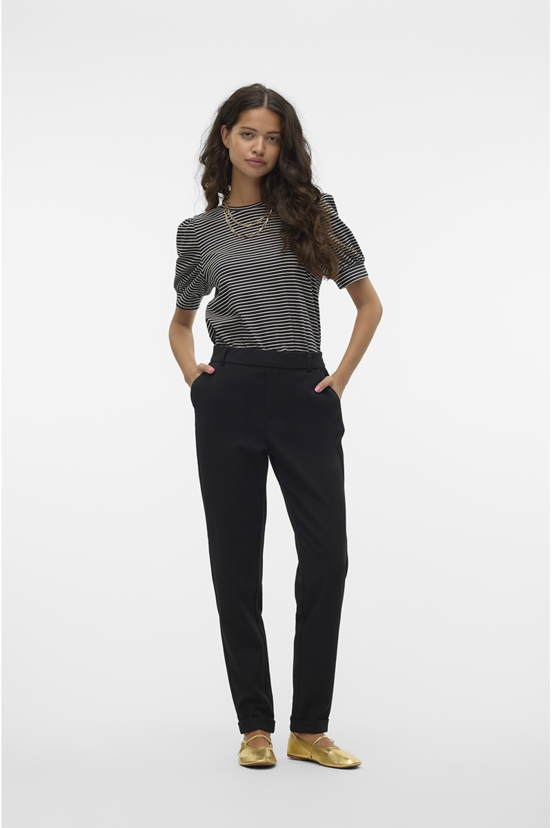 VERO MODA  BLACK PANTALONS