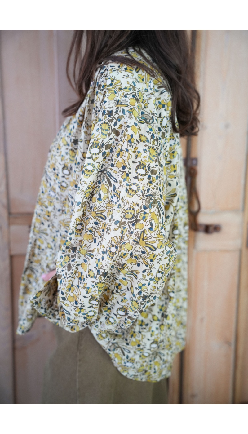 johanna toutoun IMPRI OLIVE CHEMISIER