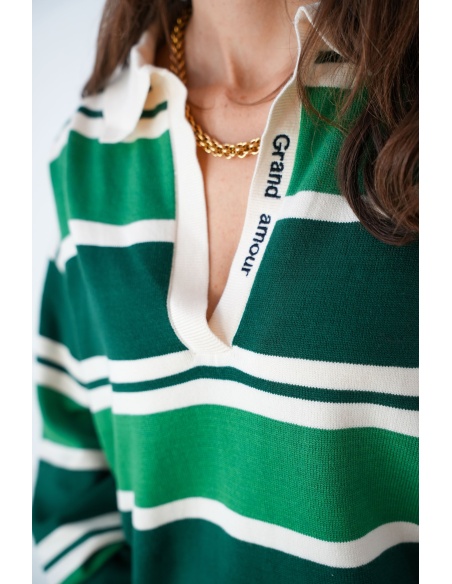 SARL CLOTHE TWO RAYE VERT T-SHIRT MC FEMME