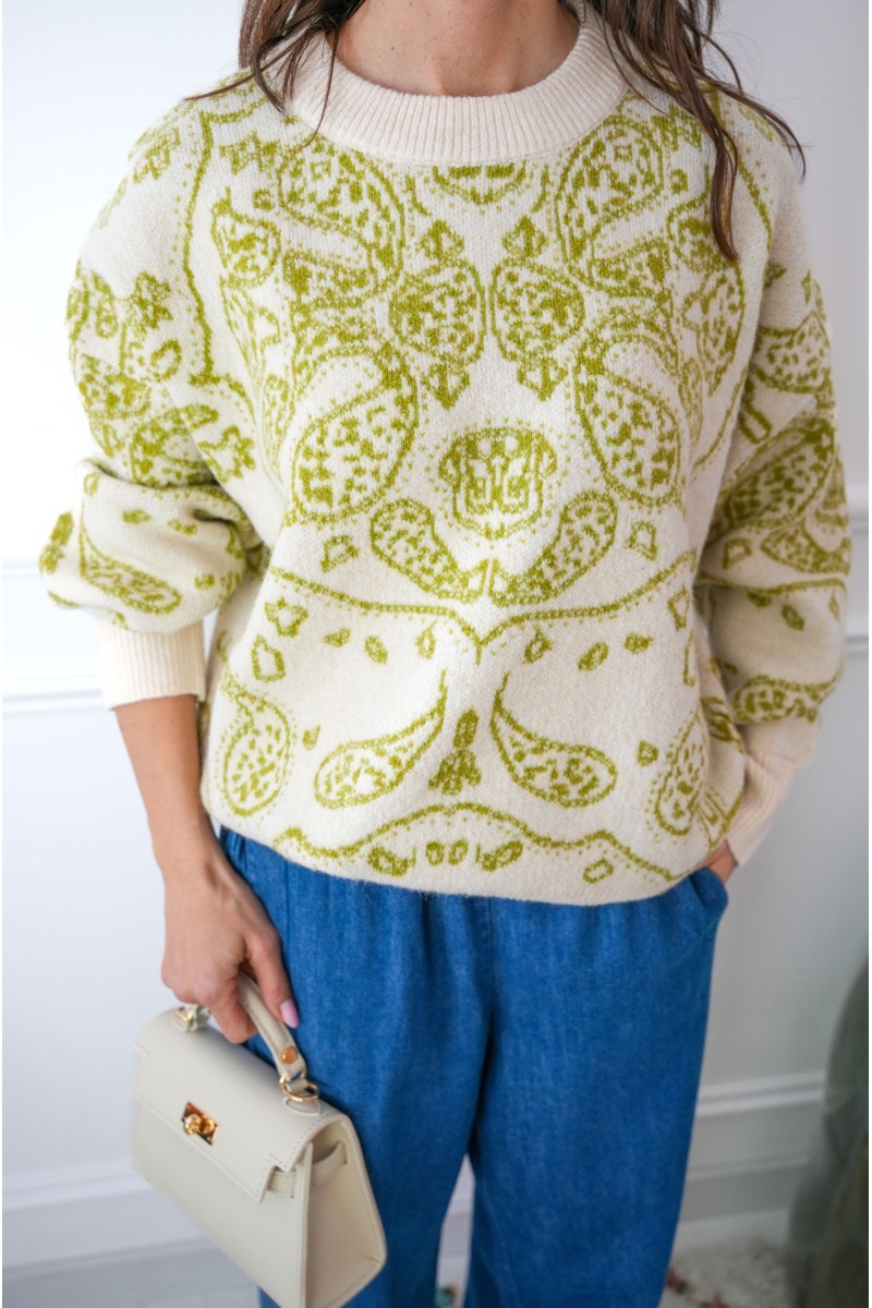 Pull Cachemire Kaki NIDANA