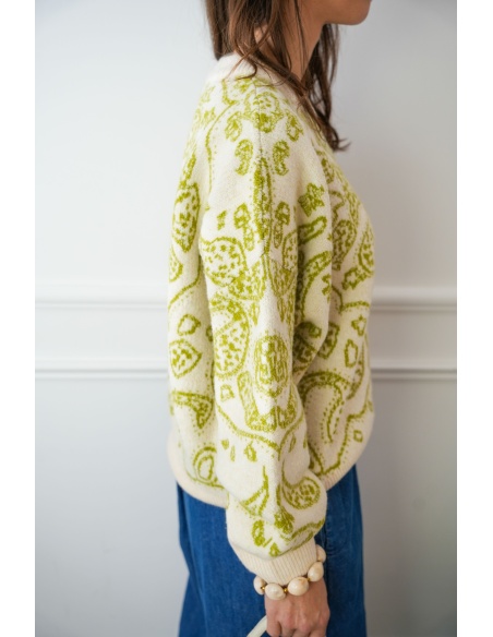 Pull Cachemire Kaki NIDANA