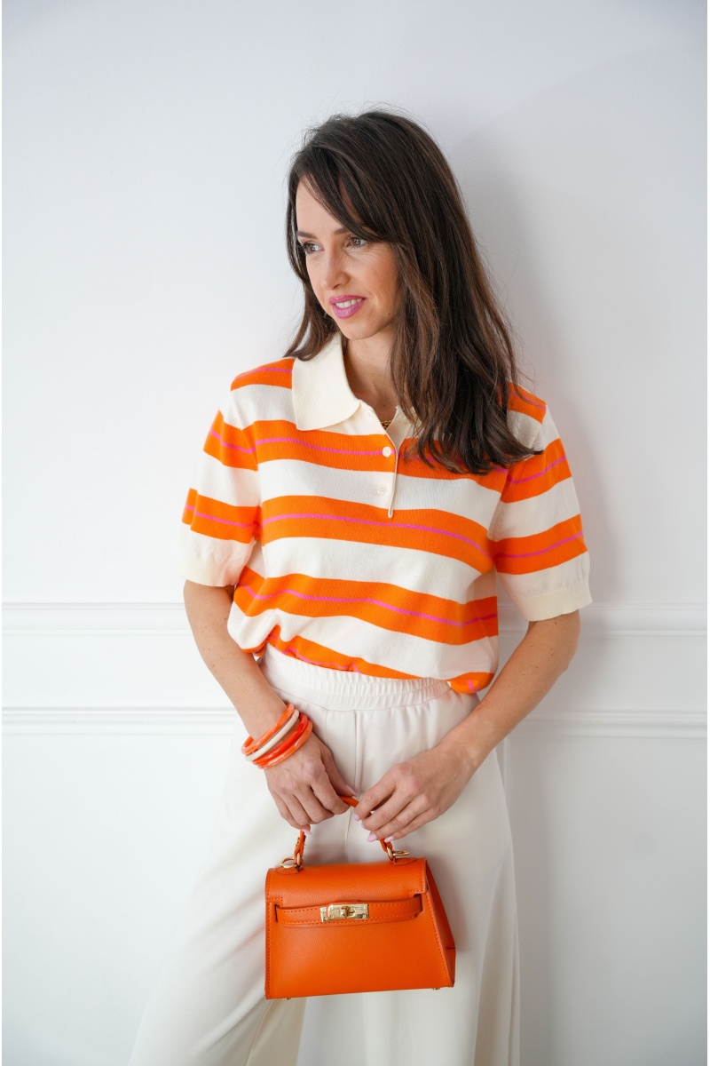 Sac Cuir Orange GABIN 2