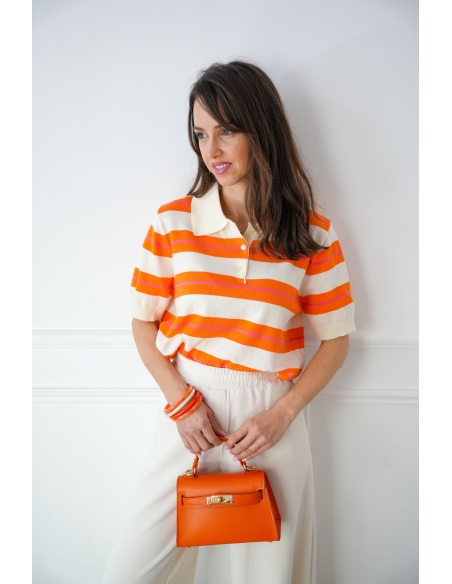 Sac Cuir Orange GABIN
