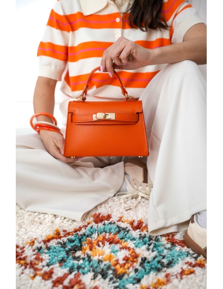 Sac Cuir Orange GABIN