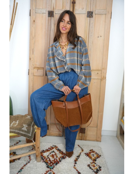 evelyn ashley . MARRON SAC FEMME