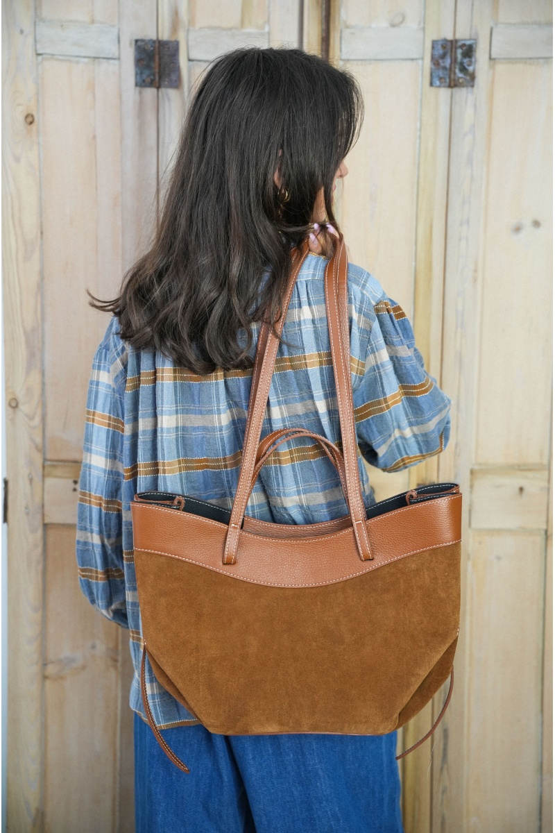 evelyn ashley . MARRON SAC FEMME