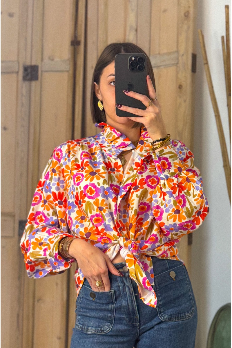 Chemisier Fleurs Multicolore CAMELIA 2