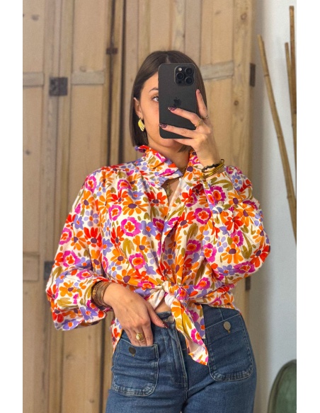 Chemisier Fleurs Multicolore CAMELIA