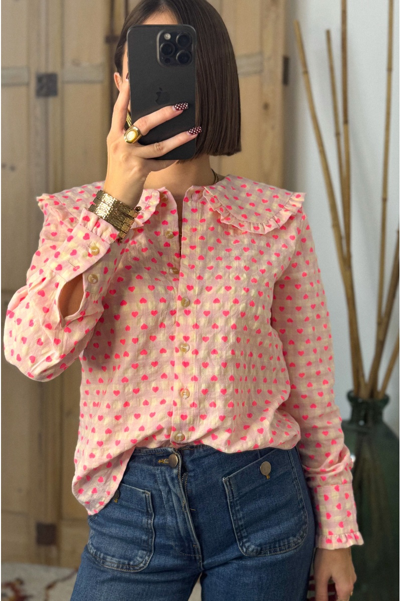 Chemise Claudine Coeurs DARLING
