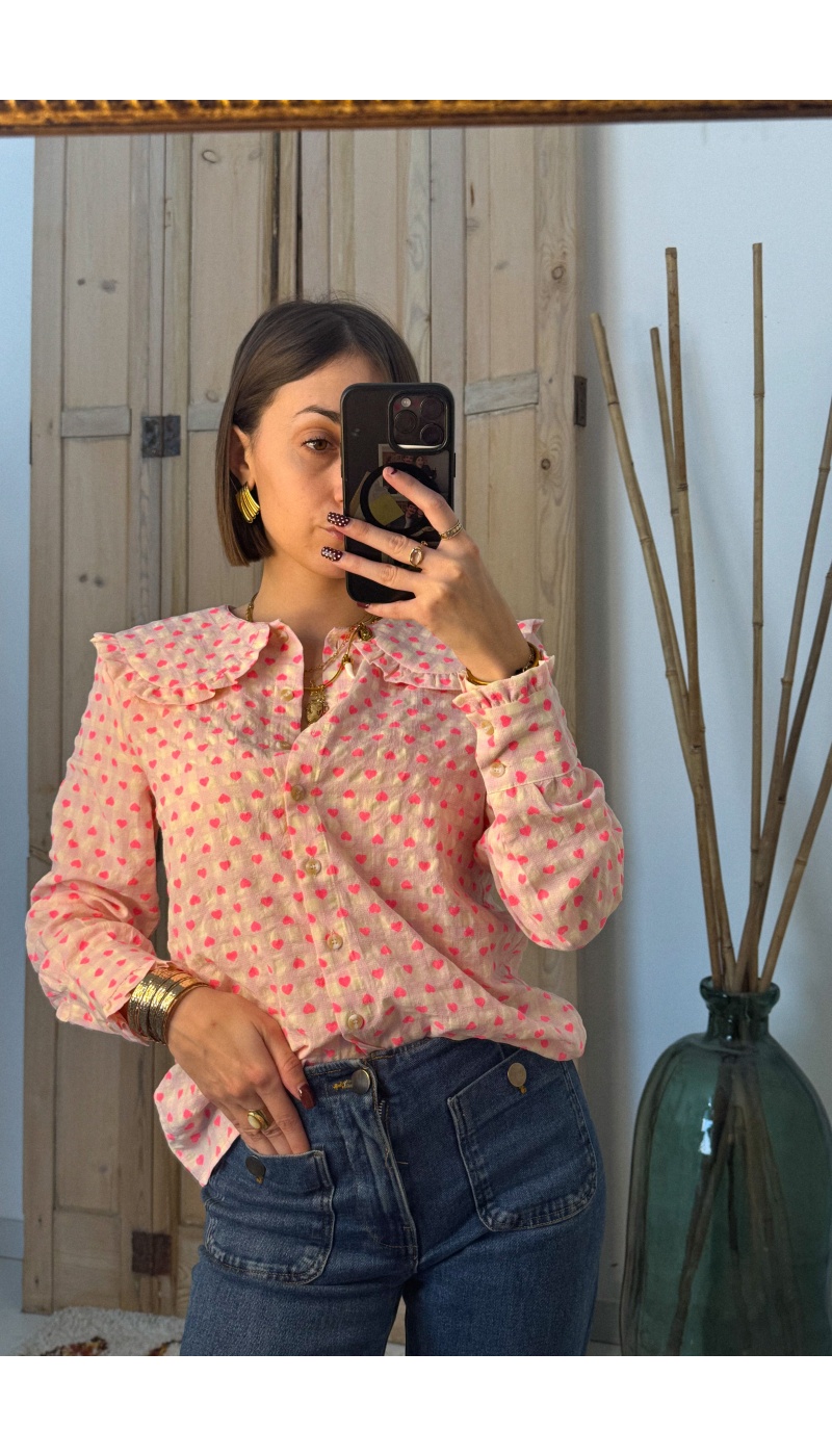 Chemise Claudine Coeurs DARLING
