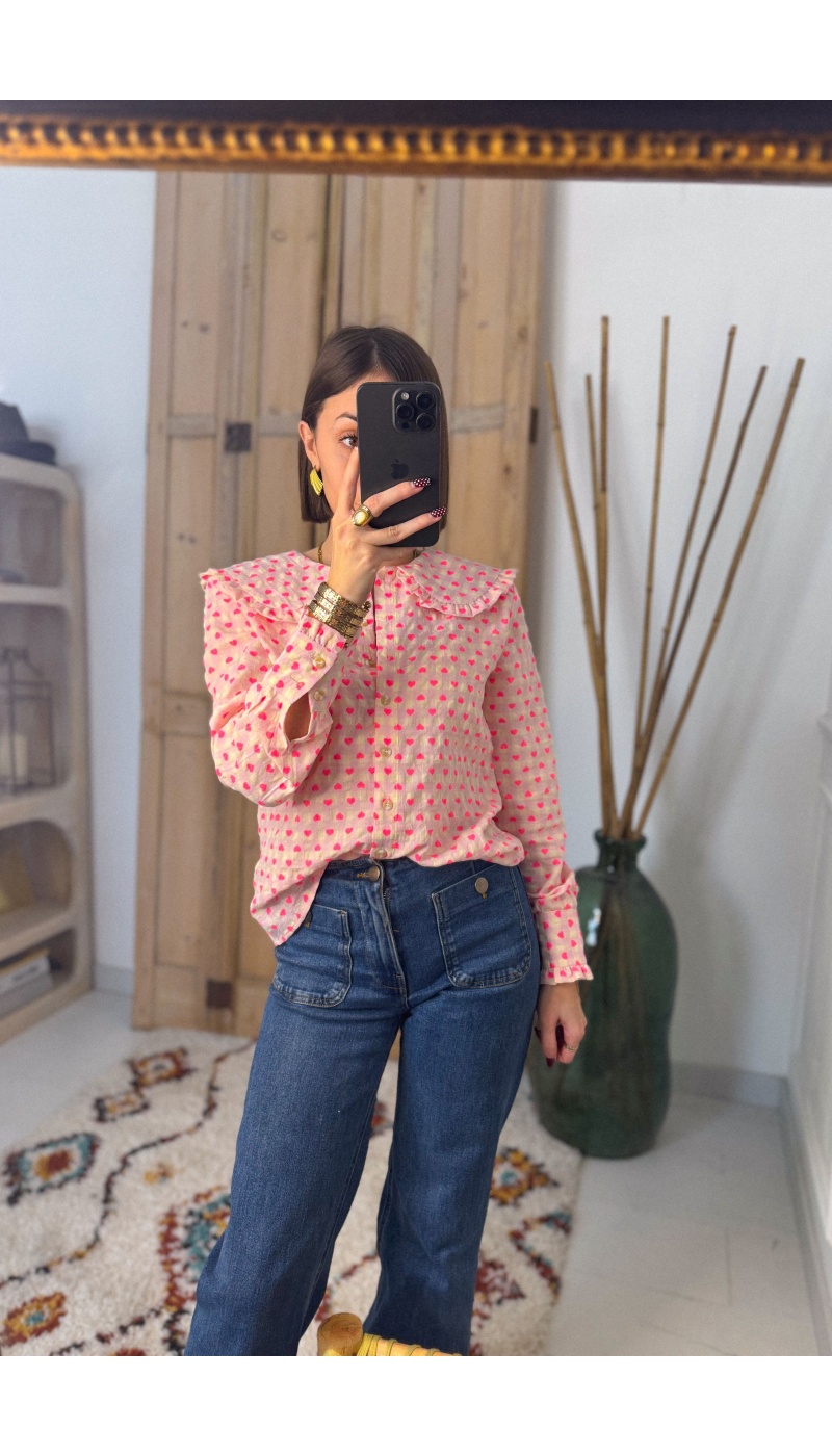 Chemise Claudine Coeurs DARLING