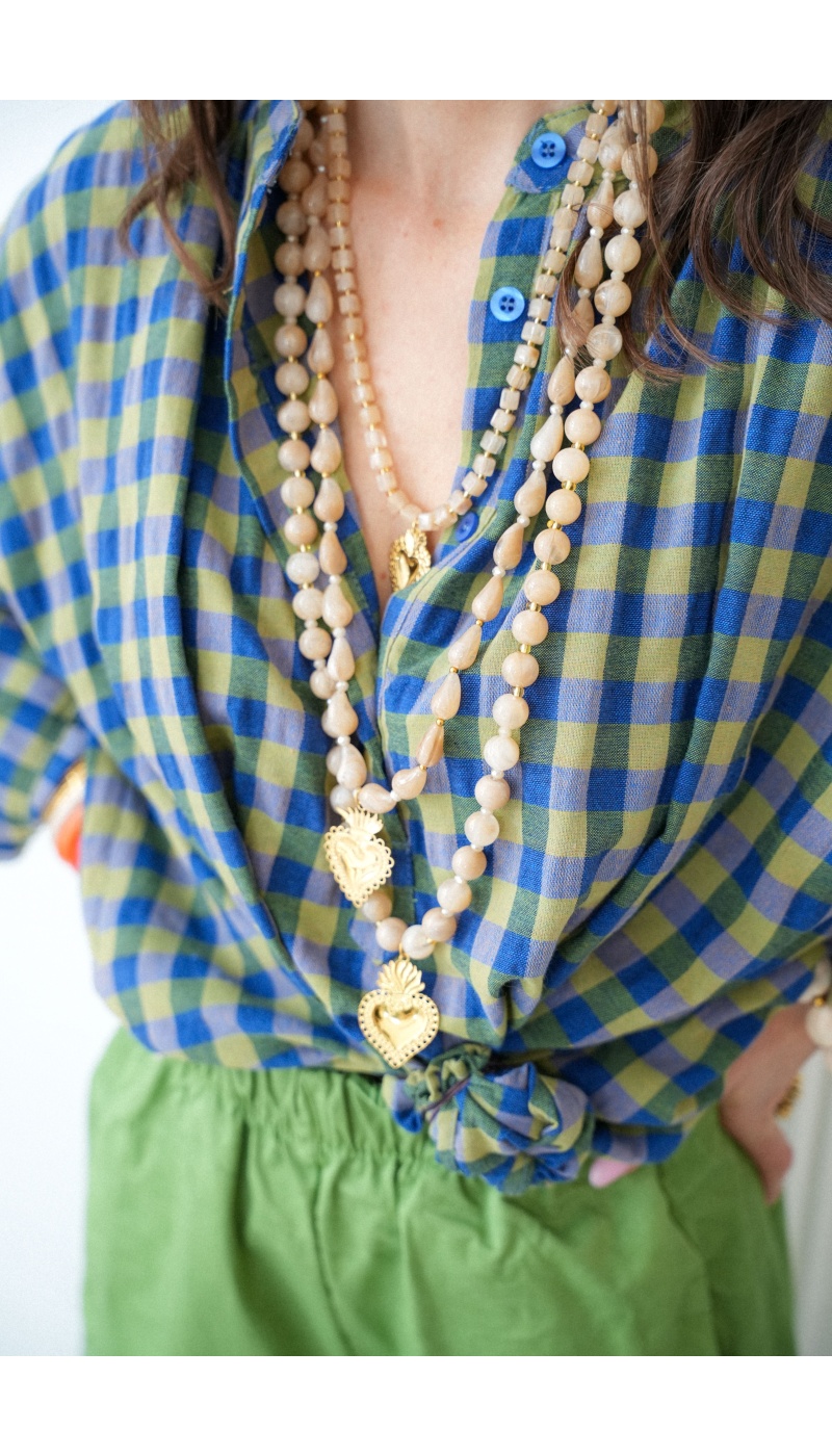 Sautoir Perles Coeurs ORIA