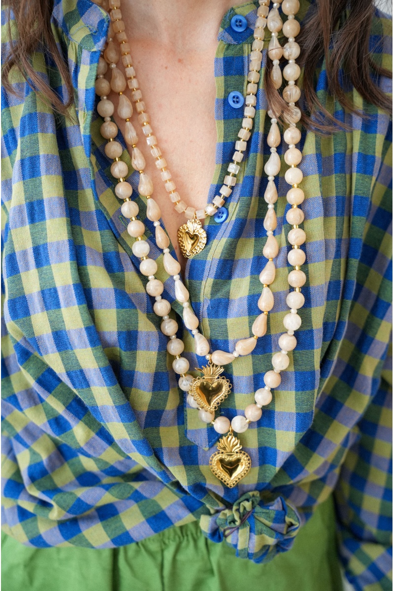 Sautoir Perles Coeurs ORIA 2