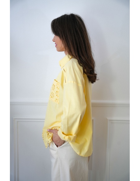 unigirl FLERUS JAUNE CHEMISIER