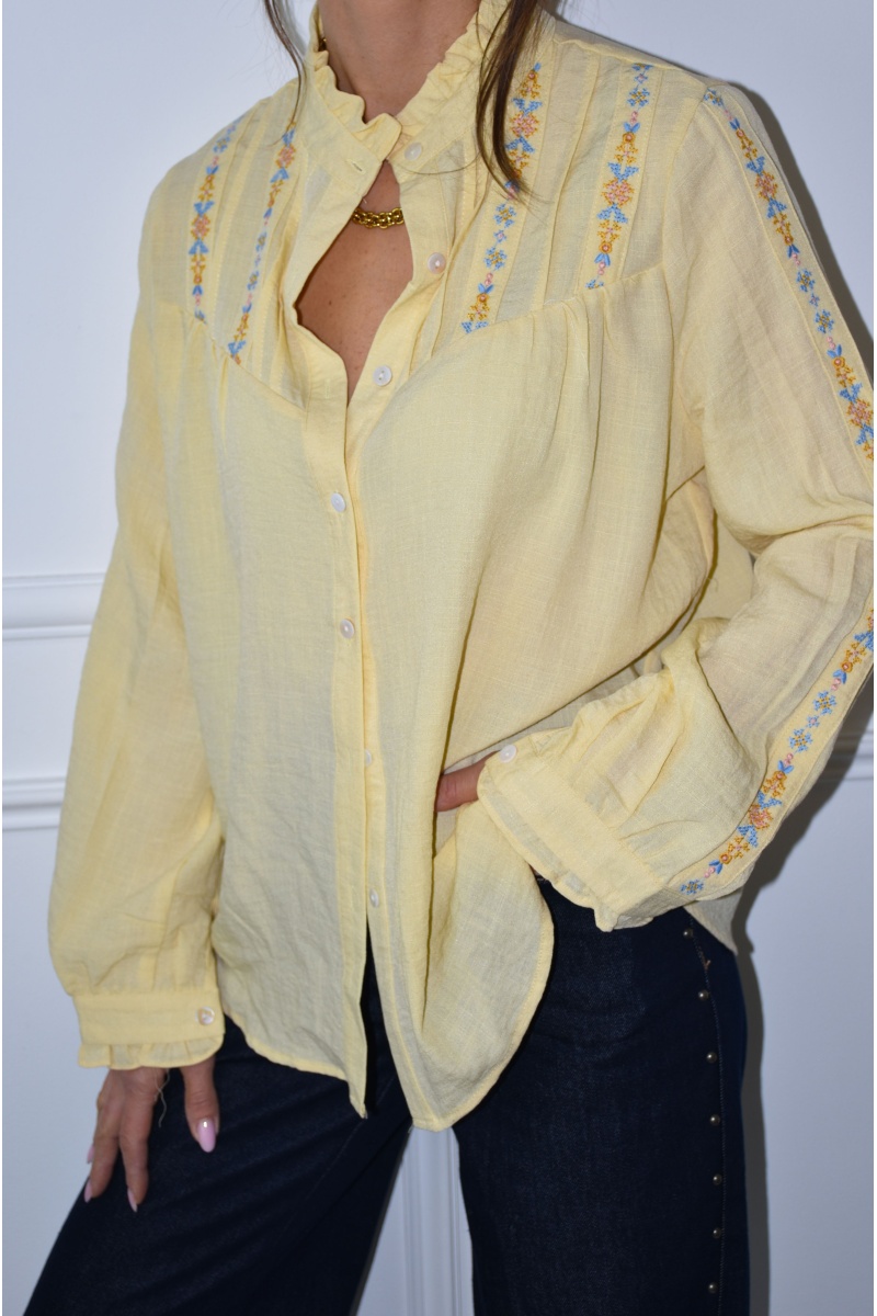 joelly BRODE JAUNE CHEMISIER