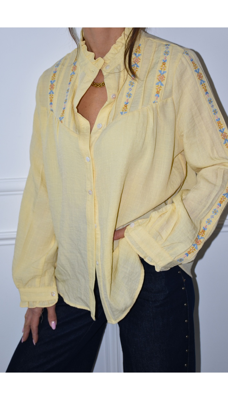 joelly BRODE JAUNE CHEMISIER