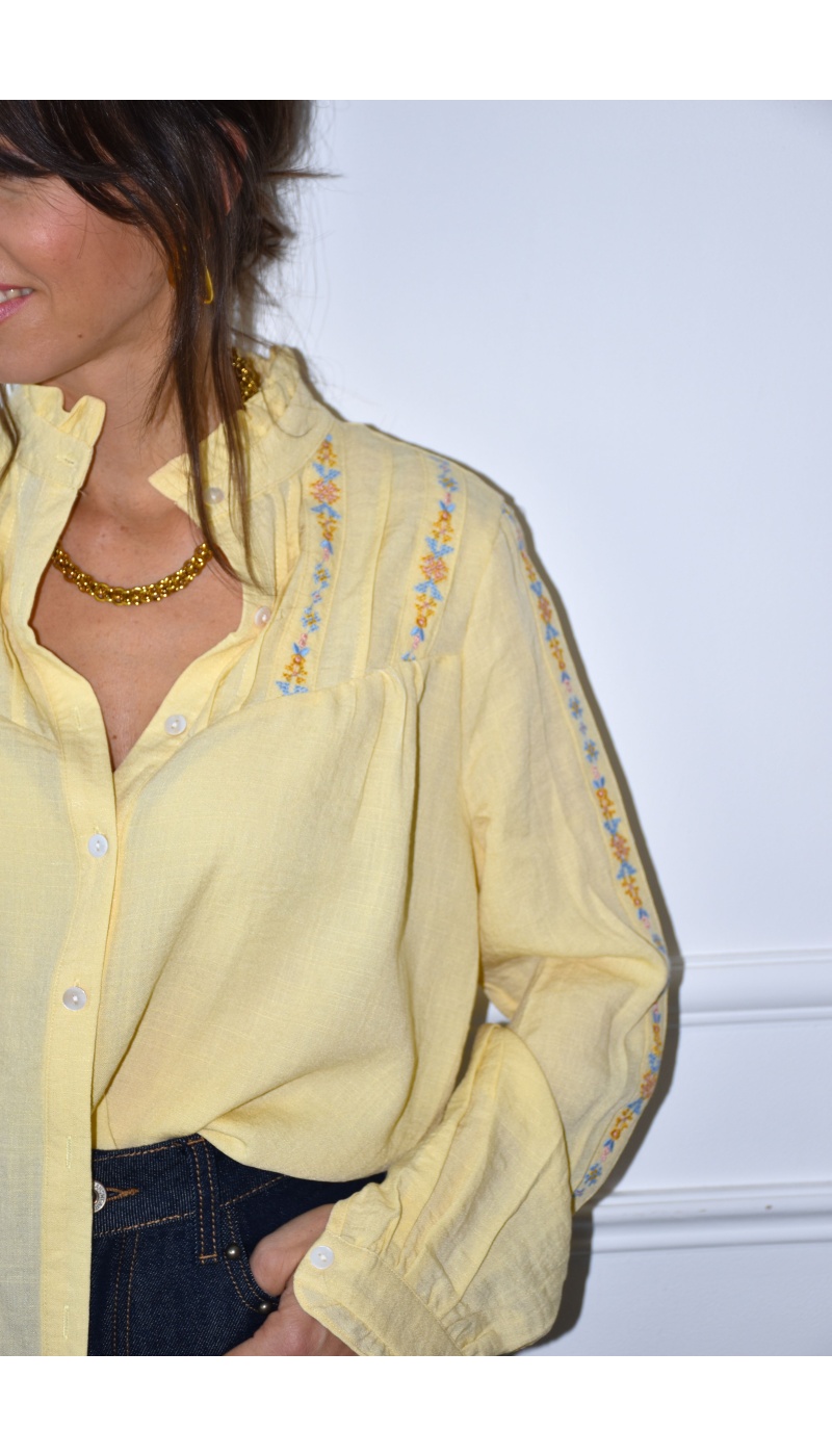 joelly BRODE JAUNE CHEMISIER