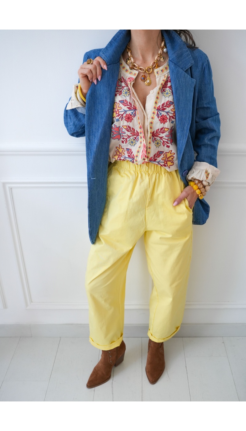 Pantalon Johanna Jaune JUDIE