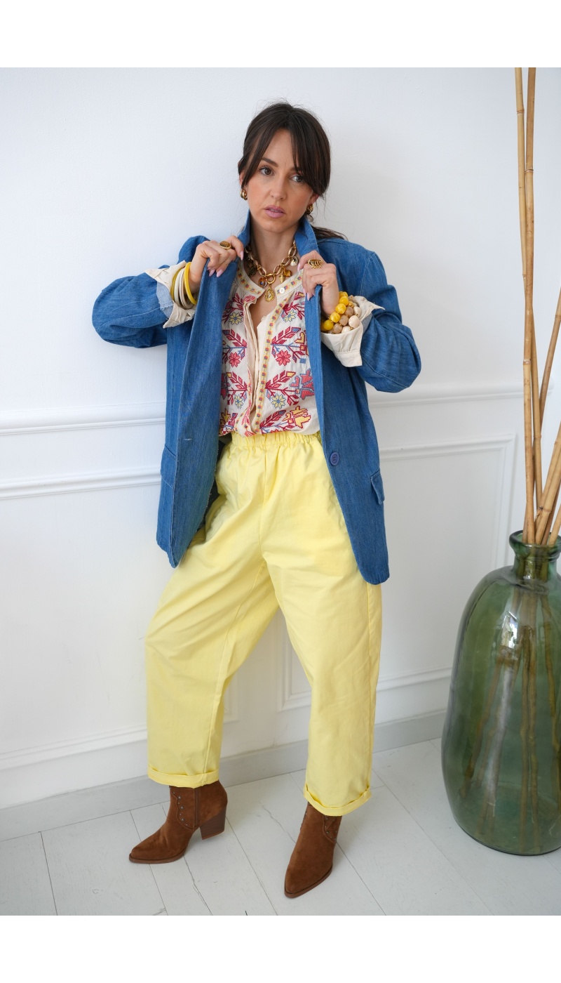 Pantalon Johanna Jaune JUDIE