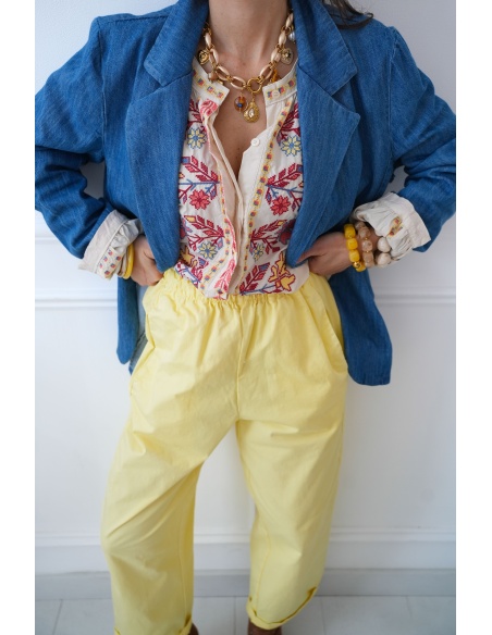 Pantalon Johanna Jaune JUDIE