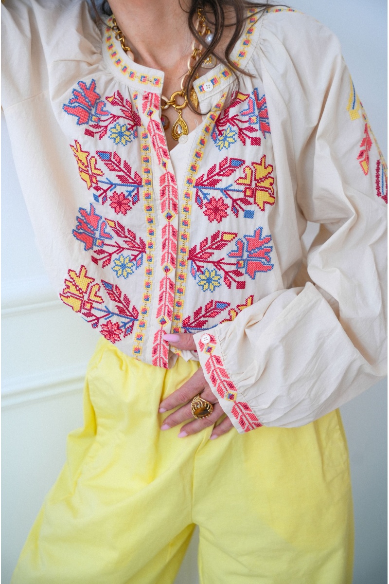 Chemisier Brodé Johanna LOUVE