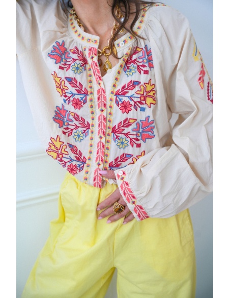 Chemisier Brodé Johanna LOUVE